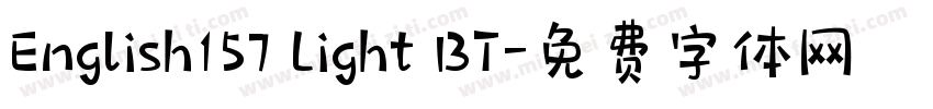 English157 Light BT字体转换